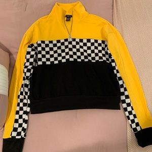 yellow checkered top
